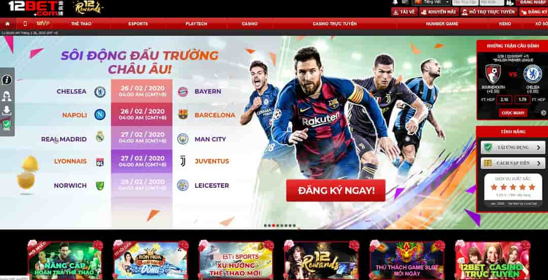 Cá cược trực tiếp cùng nhà cái  12bet