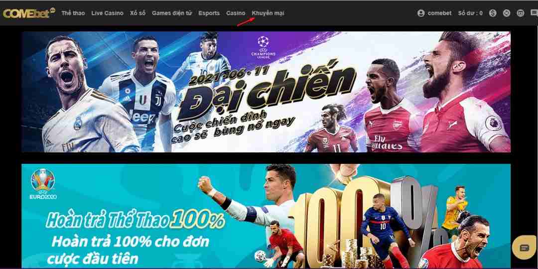 Nhà cái Comebet có ưu thế và uy tín trên toàn thế giới