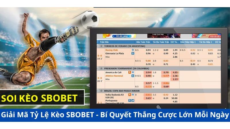 Các kèo cược phổ biến tại Sbobet